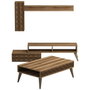 Hanah Home Conjunto de Muebles de Salón Planet - Nogal